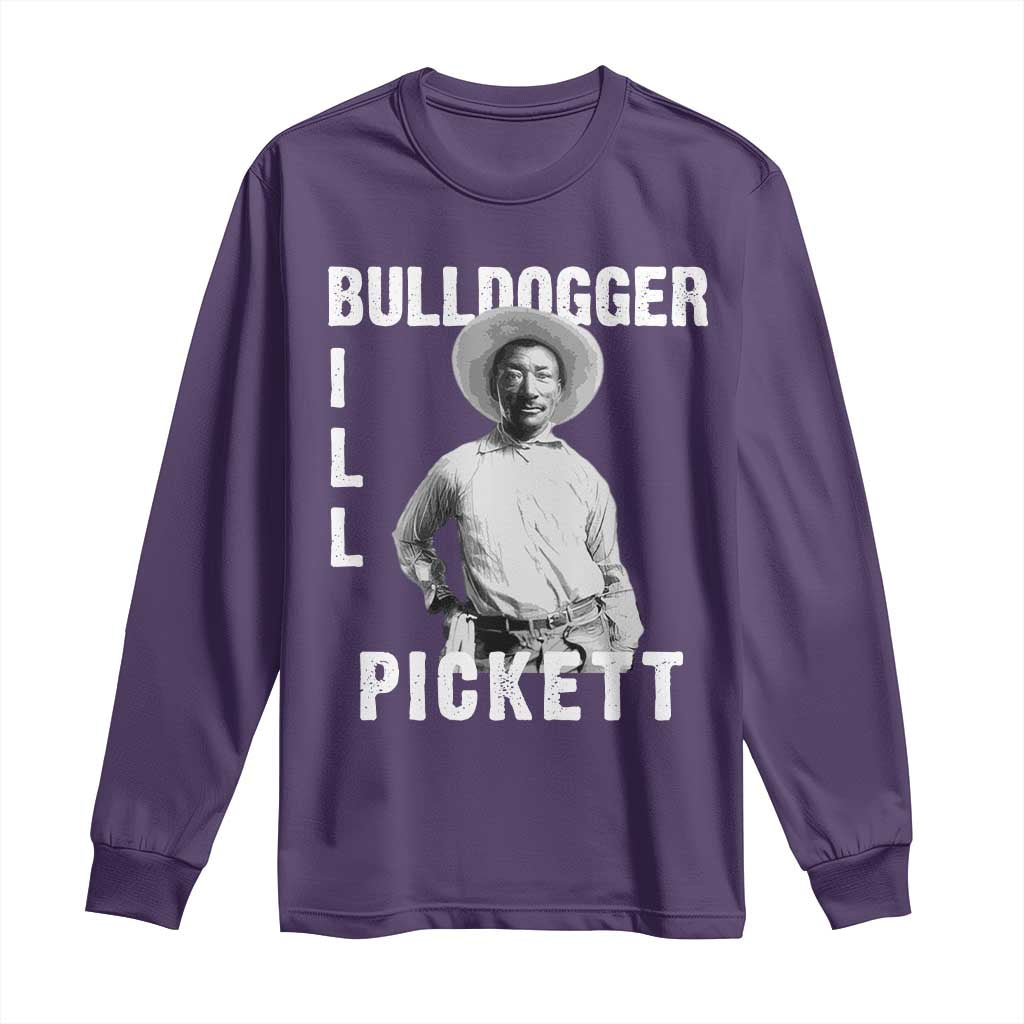 Bill Pickett Long Sleeve Shirt Bulldogger Black Cowboy Western Legend Vintage