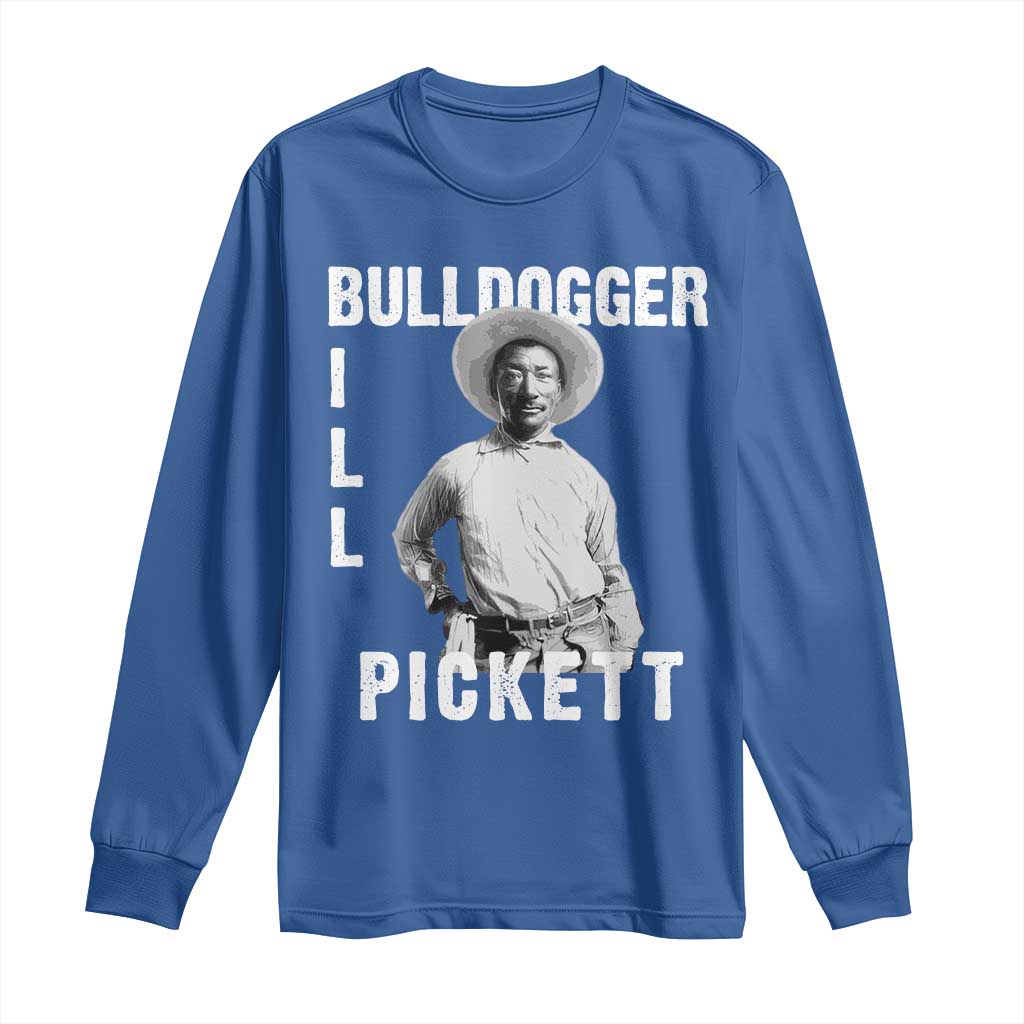 Bill Pickett Long Sleeve Shirt Bulldogger Black Cowboy Western Legend Vintage