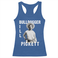 Bill Pickett Racerback Tank Top Bulldogger Black Cowboy Western Legend Vintage