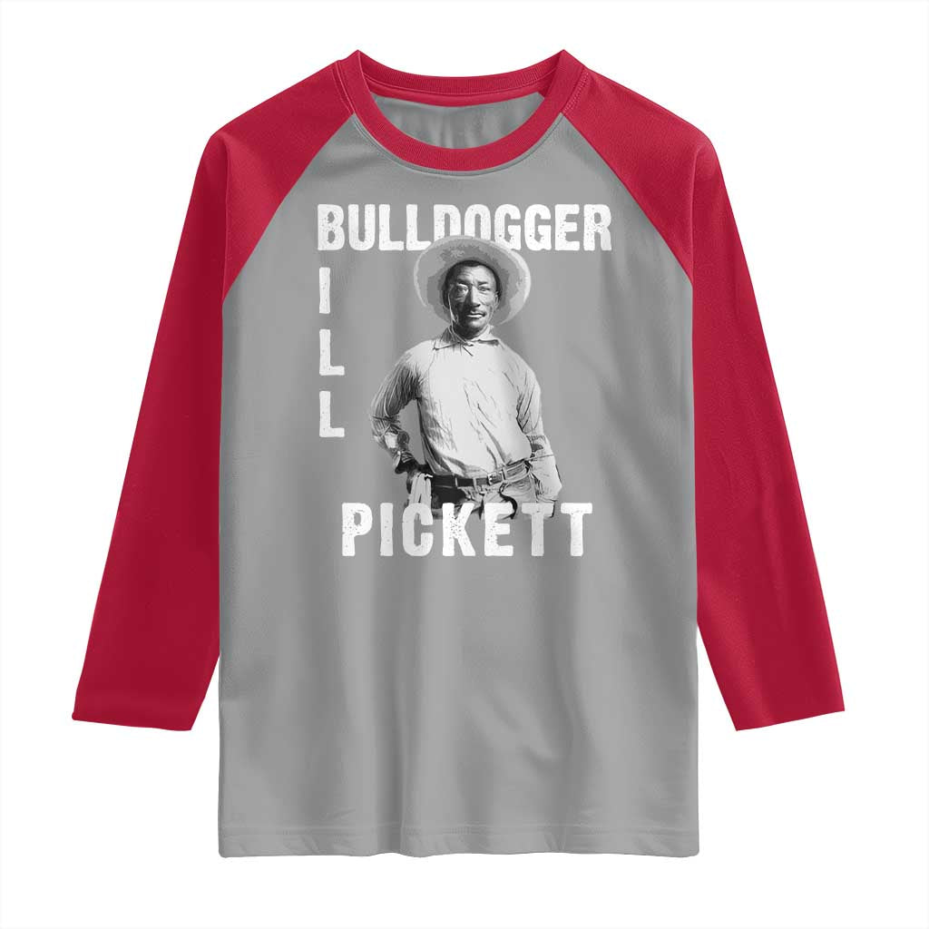 Bill Pickett Raglan Shirt Bulldogger Black Cowboy Western Legend Vintage