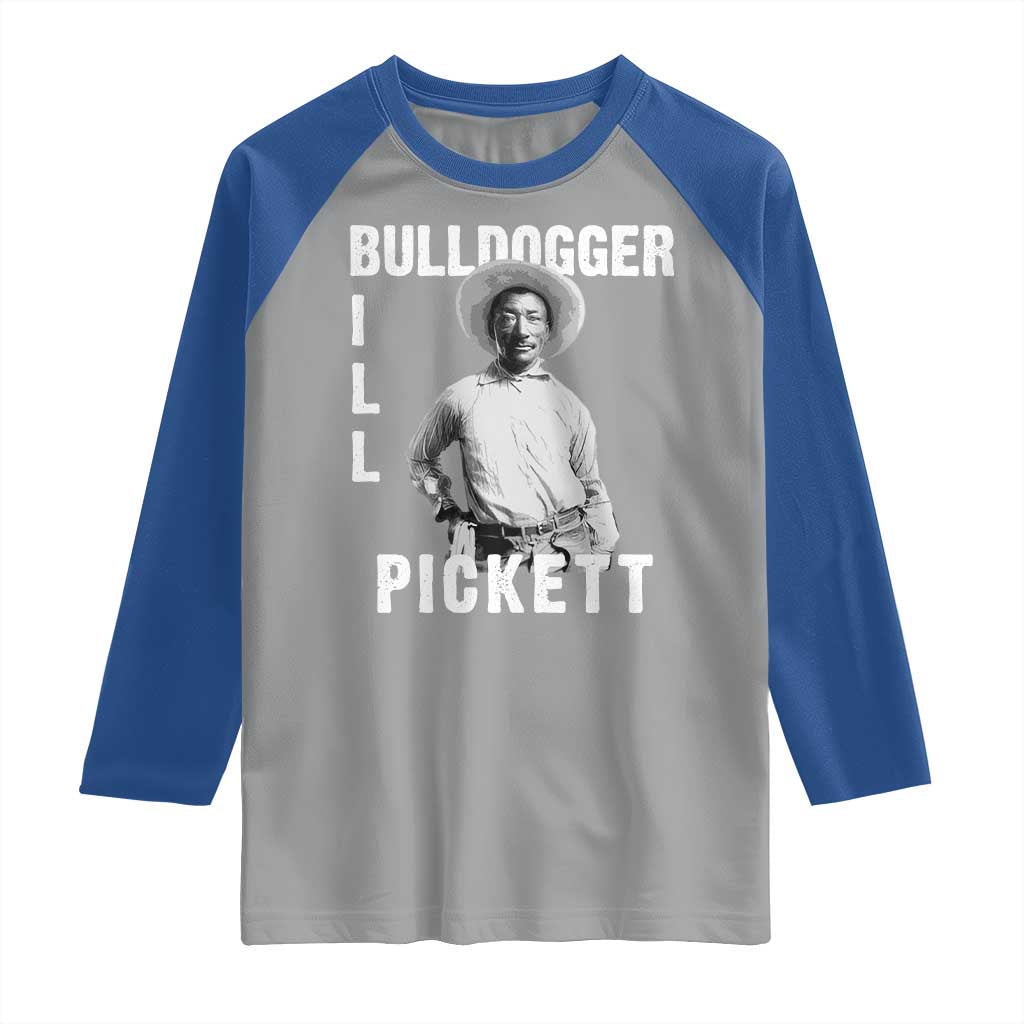 Bill Pickett Raglan Shirt Bulldogger Black Cowboy Western Legend Vintage