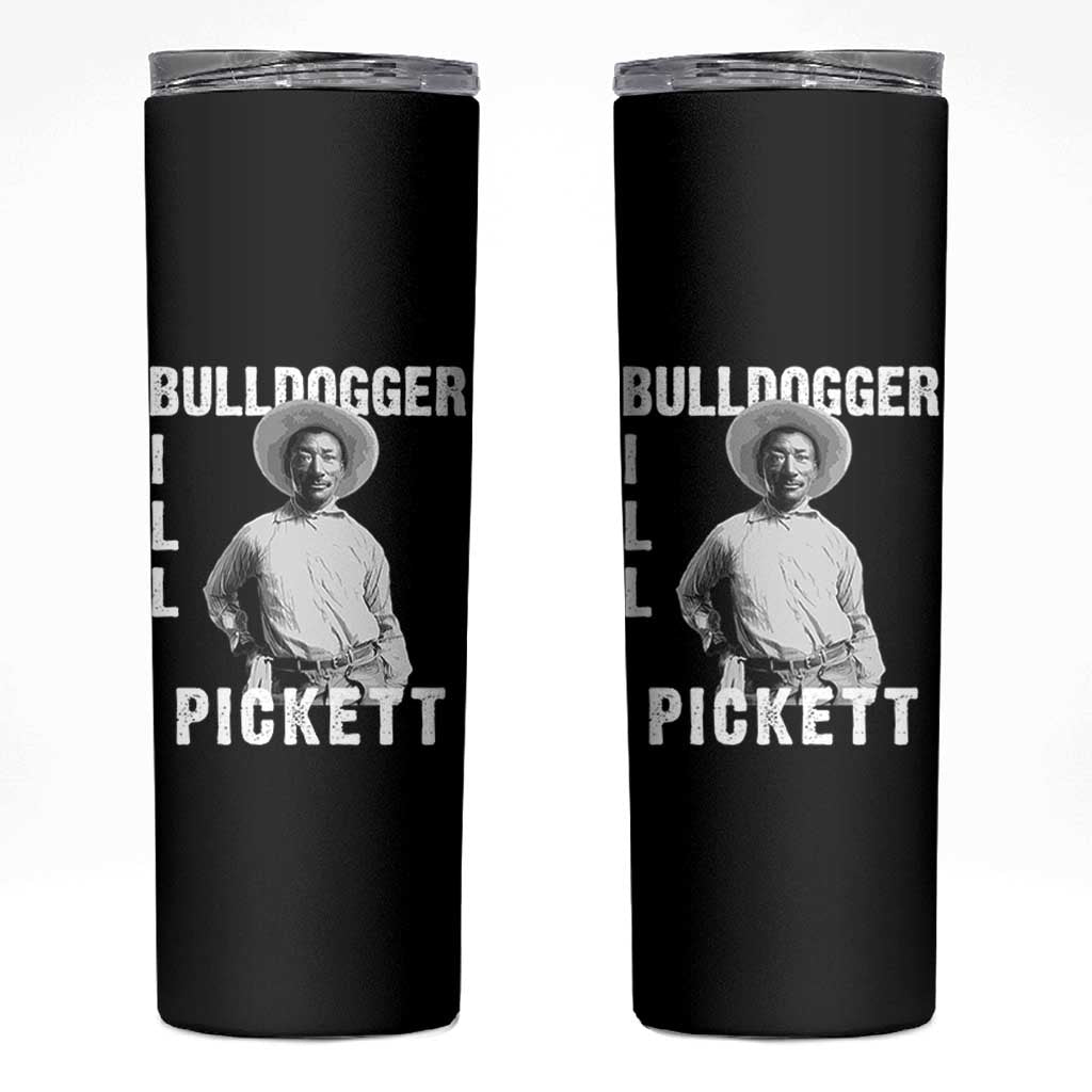 Bill Pickett Skinny Tumbler Bulldogger Black Cowboy Western Legend Vintage
