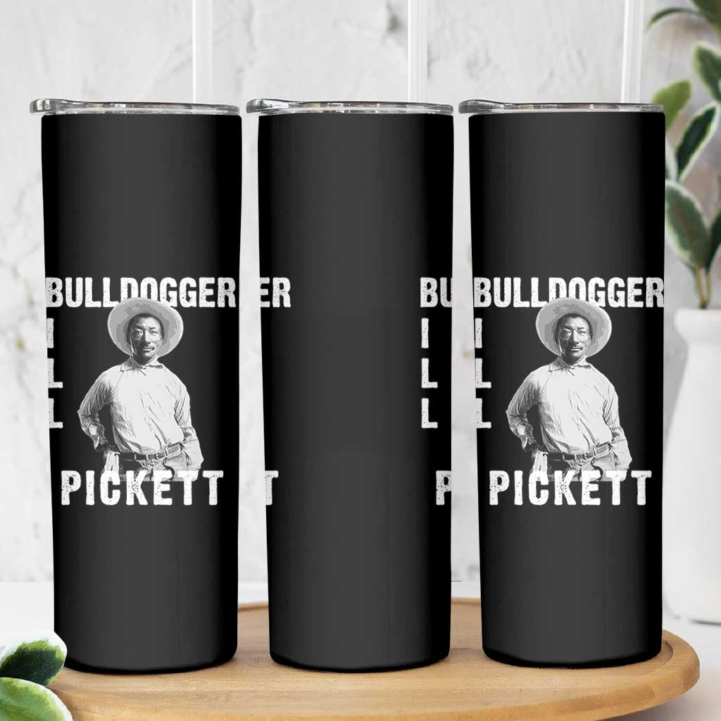 Bill Pickett Skinny Tumbler Bulldogger Black Cowboy Western Legend Vintage