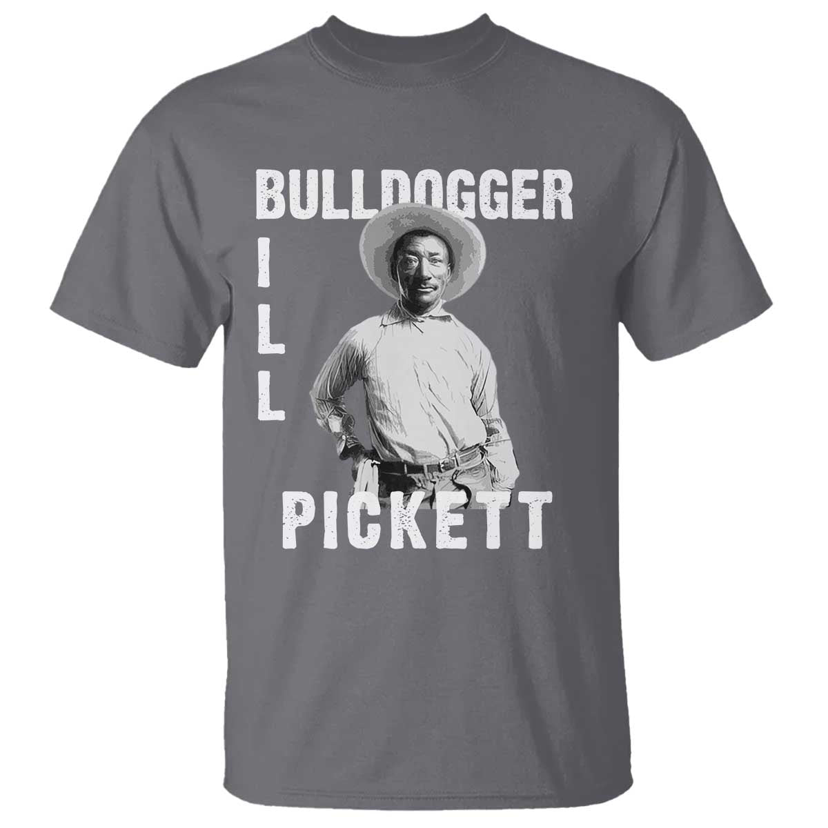 Bill Pickett T Shirt Bulldogger Black Cowboy Western Legend Vintage