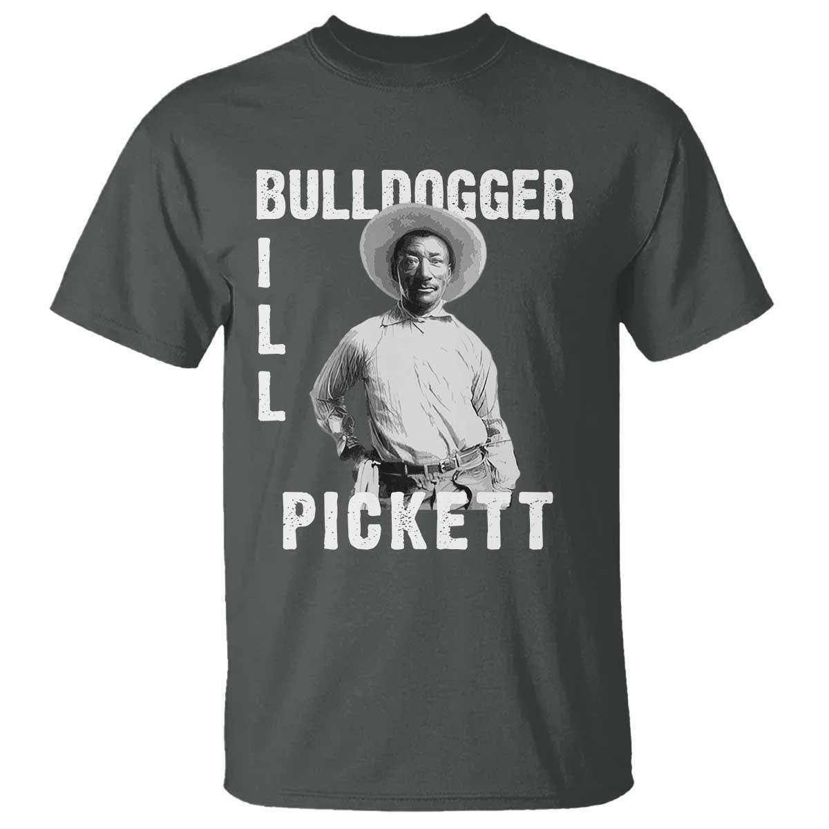 Bill Pickett T Shirt Bulldogger Black Cowboy Western Legend Vintage