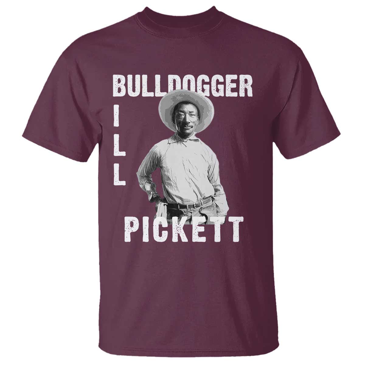 Bill Pickett T Shirt Bulldogger Black Cowboy Western Legend Vintage