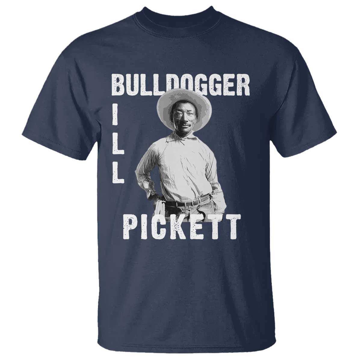 Bill Pickett T Shirt Bulldogger Black Cowboy Western Legend Vintage
