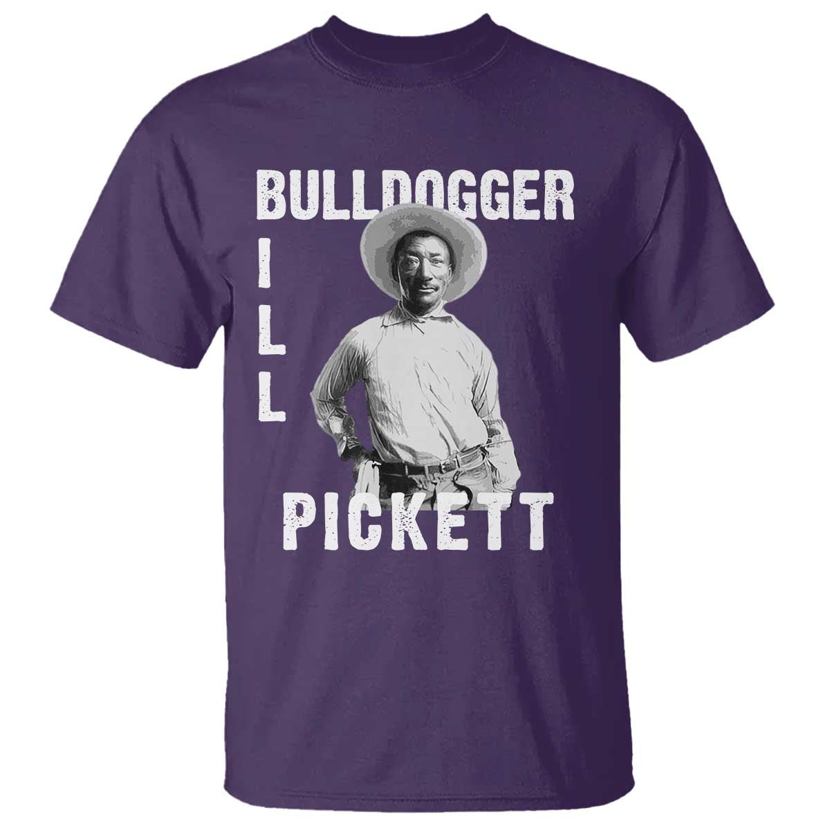 Bill Pickett T Shirt Bulldogger Black Cowboy Western Legend Vintage