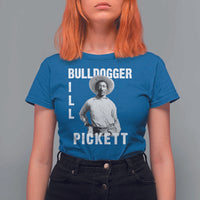 Bill Pickett T Shirt For Women Bulldogger Black Cowboy Western Legend Vintage