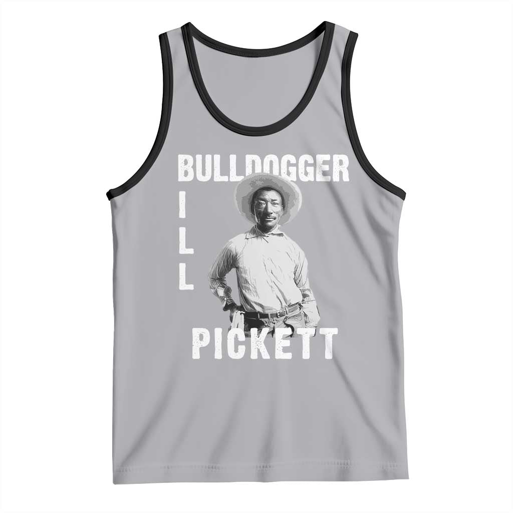 Bill Pickett Tank Top Bulldogger Black Cowboy Western Legend Vintage