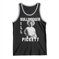 Bill Pickett Tank Top Bulldogger Black Cowboy Western Legend Vintage