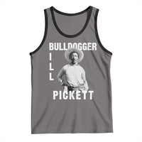 Bill Pickett Tank Top Bulldogger Black Cowboy Western Legend Vintage