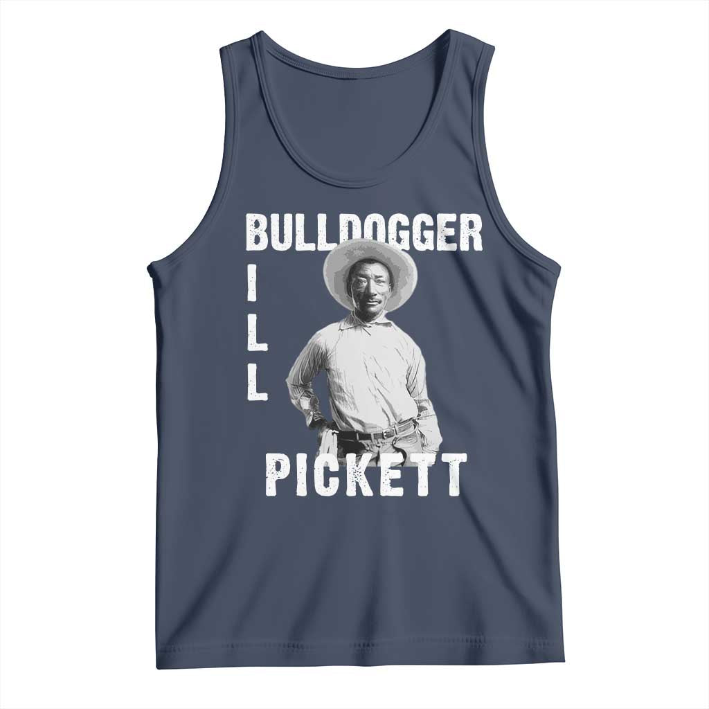 Bill Pickett Tank Top Bulldogger Black Cowboy Western Legend Vintage