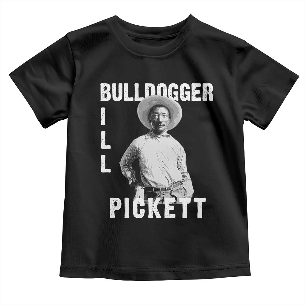Bill Pickett Toddler T Shirt Bulldogger Black Cowboy Western Legend Vintage