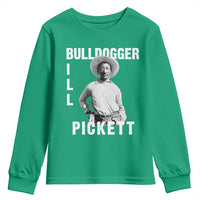 Bill Pickett Youth Sweatshirt Bulldogger Black Cowboy Western Legend Vintage