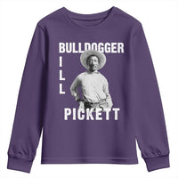 Bill Pickett Youth Sweatshirt Bulldogger Black Cowboy Western Legend Vintage