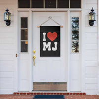I Heart MJ Classic Graphic Tribute Garden Flag Love Pop Legend Iconic Culture Music Fan Favor