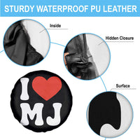 I Heart MJ Classic Graphic Tribute Spare Tire Cover Love Pop Legend Iconic Culture Music Fan Favor