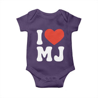I Heart MJ Classic Graphic Tribute Baby Onesie Love Pop Legend Iconic Culture Music Fan Favor