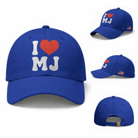 I Heart MJ Classic Graphic Tribute Baseball Cap Love Pop Legend Iconic Culture Music Fan Favor