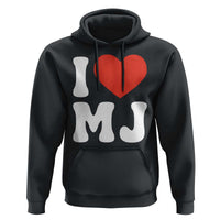 I Heart MJ Classic Graphic Tribute Hoodie Love Pop Legend Iconic Culture Music Fan Favor