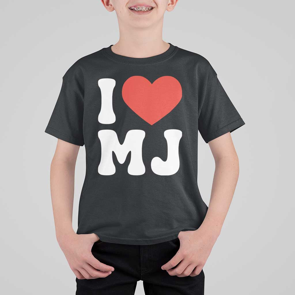 I Heart MJ Classic Graphic Tribute T Shirt For Kid Love Pop Legend Iconic Culture Music Fan Favor