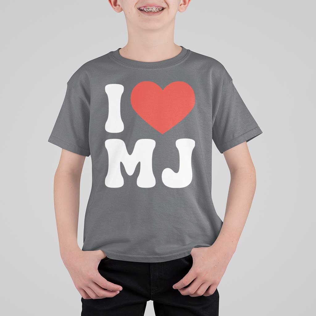 I Heart MJ Classic Graphic Tribute T Shirt For Kid Love Pop Legend Iconic Culture Music Fan Favor