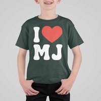 I Heart MJ Classic Graphic Tribute T Shirt For Kid Love Pop Legend Iconic Culture Music Fan Favor