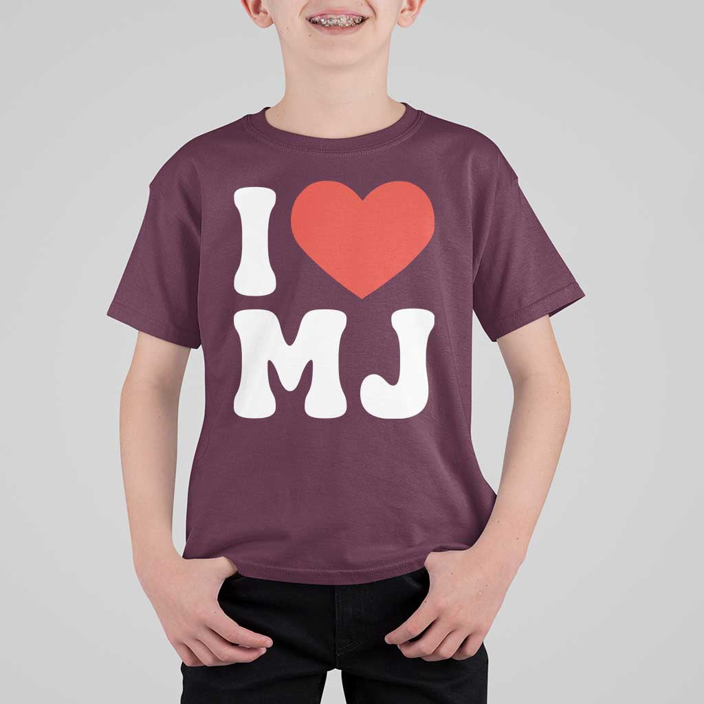 I Heart MJ Classic Graphic Tribute T Shirt For Kid Love Pop Legend Iconic Culture Music Fan Favor