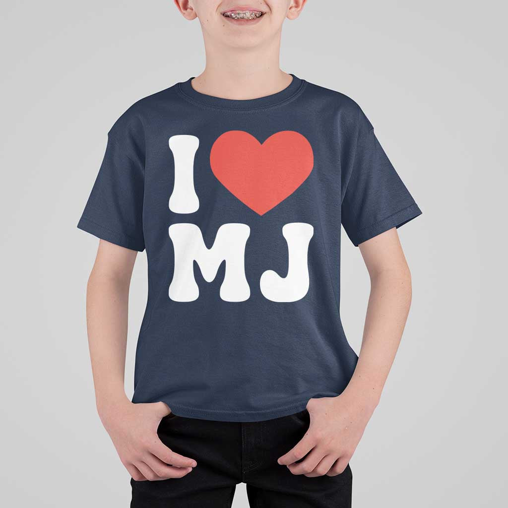 I Heart MJ Classic Graphic Tribute T Shirt For Kid Love Pop Legend Iconic Culture Music Fan Favor