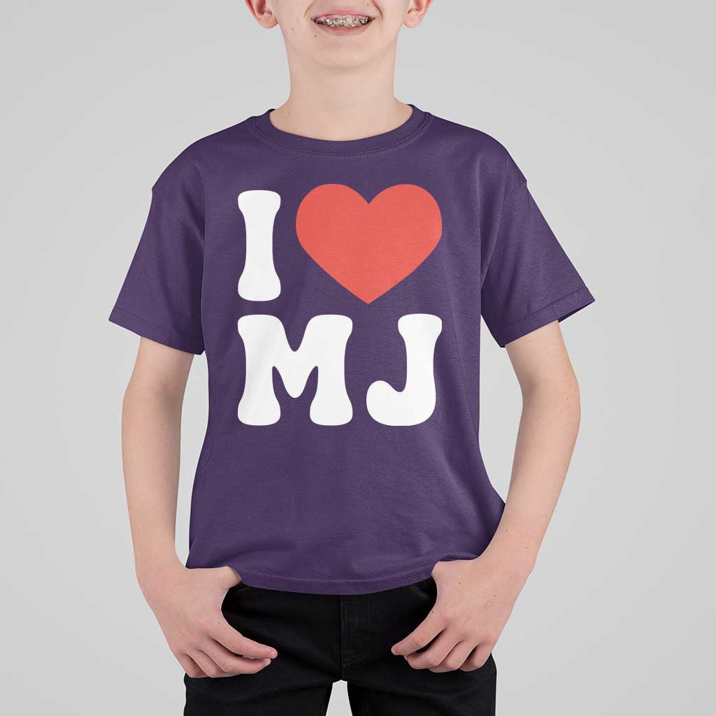 I Heart MJ Classic Graphic Tribute T Shirt For Kid Love Pop Legend Iconic Culture Music Fan Favor