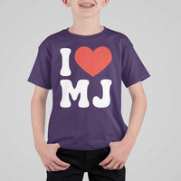 I Heart MJ Classic Graphic Tribute T Shirt For Kid Love Pop Legend Iconic Culture Music Fan Favor