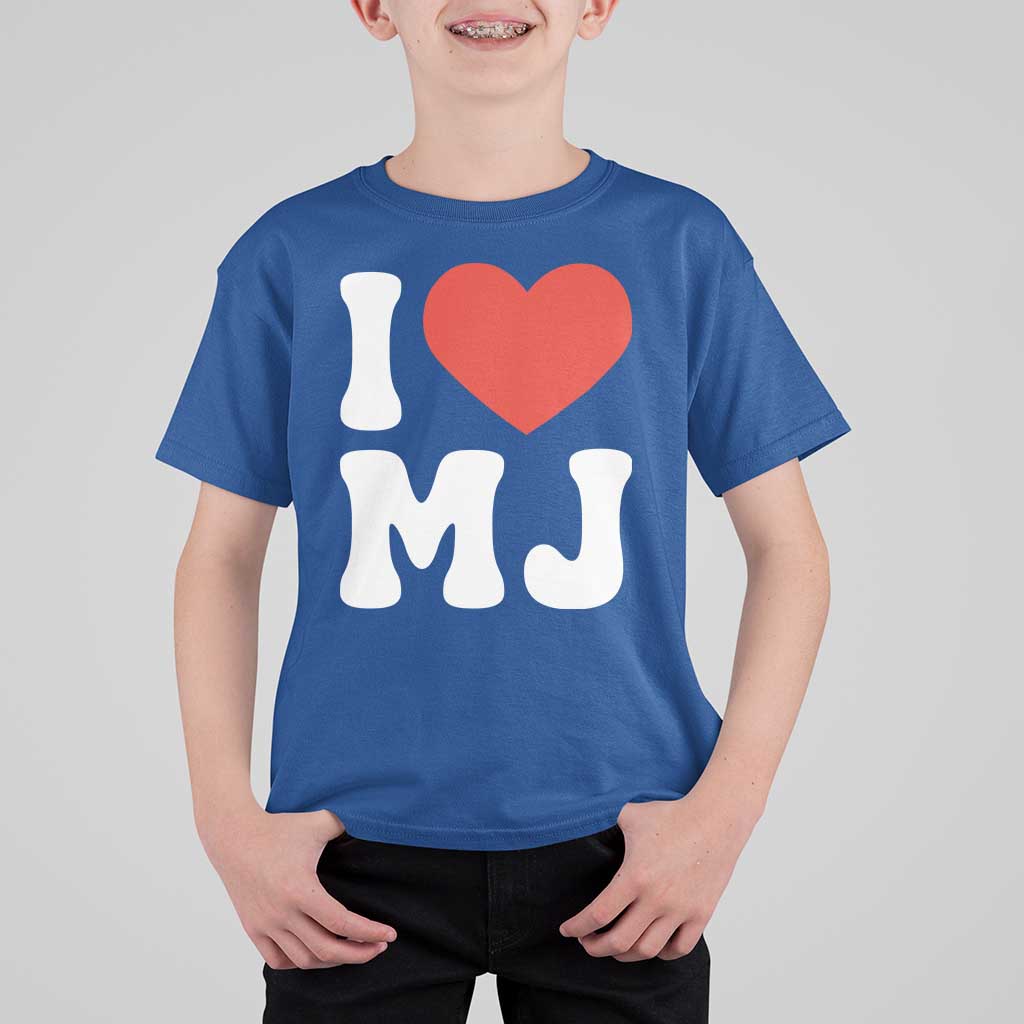 I Heart MJ Classic Graphic Tribute T Shirt For Kid Love Pop Legend Iconic Culture Music Fan Favor