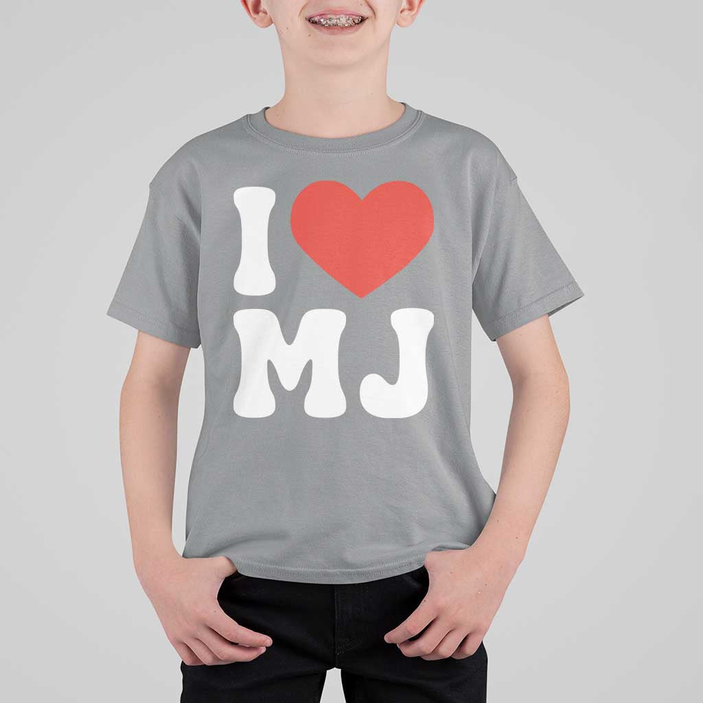 I Heart MJ Classic Graphic Tribute T Shirt For Kid Love Pop Legend Iconic Culture Music Fan Favor