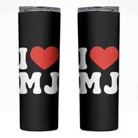 I Heart MJ Classic Graphic Tribute Skinny Tumbler Love Pop Legend Iconic Culture Music Fan Favor