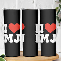 I Heart MJ Classic Graphic Tribute Skinny Tumbler Love Pop Legend Iconic Culture Music Fan Favor