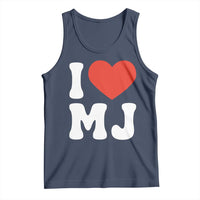 I Heart MJ Classic Graphic Tribute Tank Top Love Pop Legend Iconic Culture Music Fan Favor