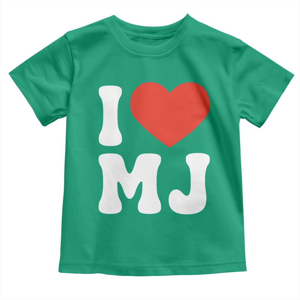 I Heart MJ Classic Graphic Tribute Toddler T Shirt Love Pop Legend Iconic Culture Music Fan Favor