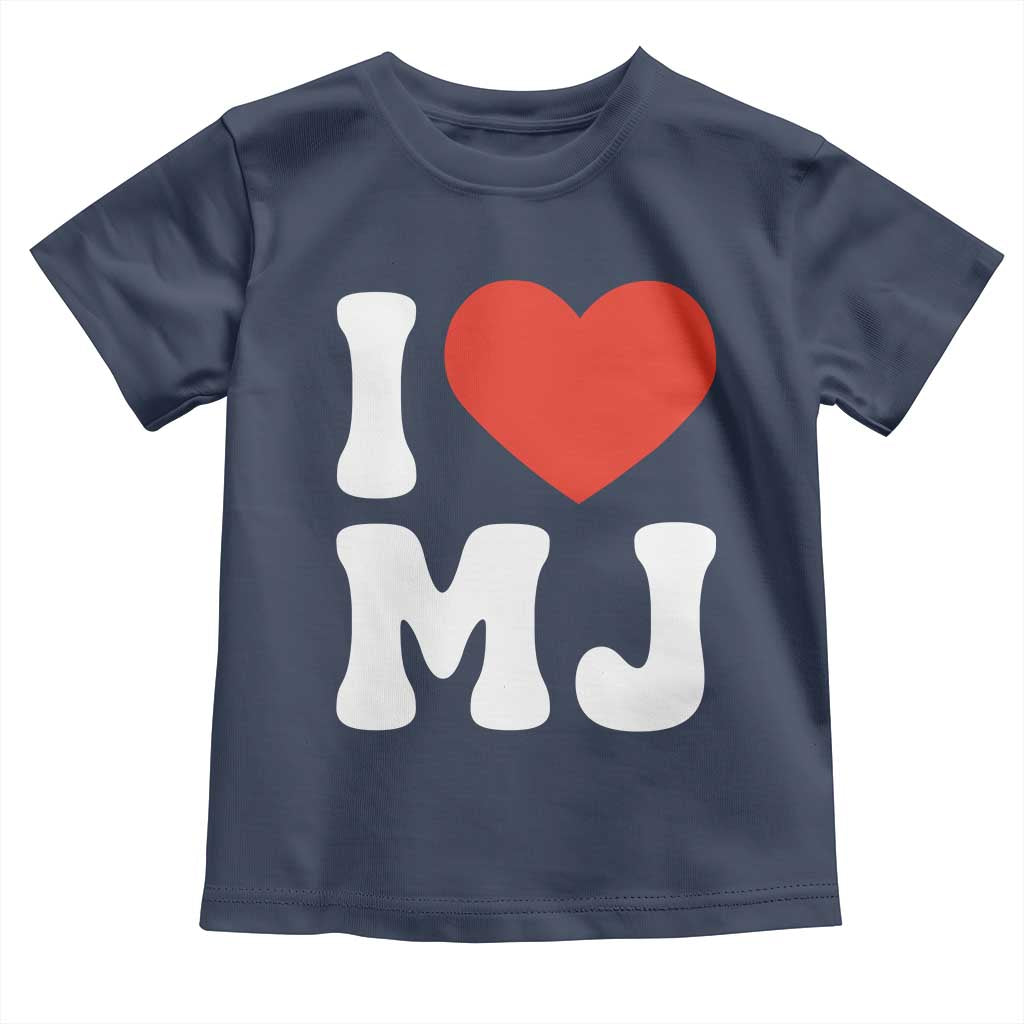 I Heart MJ Classic Graphic Tribute Toddler T Shirt Love Pop Legend Iconic Culture Music Fan Favor