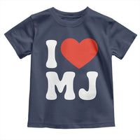 I Heart MJ Classic Graphic Tribute Toddler T Shirt Love Pop Legend Iconic Culture Music Fan Favor