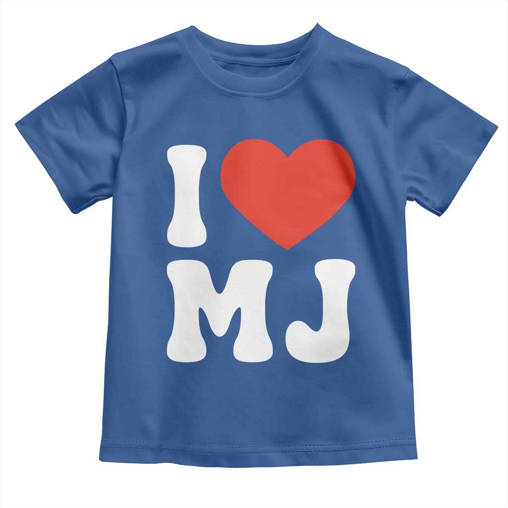I Heart MJ Classic Graphic Tribute Toddler T Shirt Love Pop Legend Iconic Culture Music Fan Favor