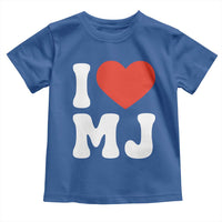 I Heart MJ Classic Graphic Tribute Toddler T Shirt Love Pop Legend Iconic Culture Music Fan Favor