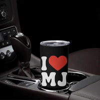 I Heart MJ Classic Graphic Tribute Tumbler Cup Love Pop Legend Iconic Culture Music Fan Favor
