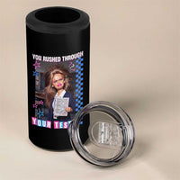 Sarcastic You Rushed Through Your Test Doll Meme 4 in 1 Can Cooler Tumbler Teacher Reaction Humor Final Exams