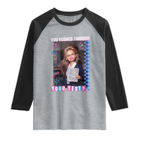 Sarcastic You Rushed Through Your Test Doll Meme Raglan Shirt Teacher Reaction Humor Final Exams