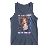 Sarcastic You Rushed Through Your Test Doll Meme Tank Top Teacher Reaction Humor Final Exams