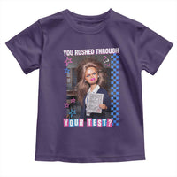 Sarcastic You Rushed Through Your Test Doll Meme Toddler T Shirt Teacher Reaction Humor Final Exams