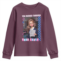Sarcastic You Rushed Through Your Test Doll Meme Youth Sweatshirt Teacher Reaction Humor Final Exams