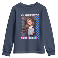 Sarcastic You Rushed Through Your Test Doll Meme Youth Sweatshirt Teacher Reaction Humor Final Exams