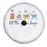 Let the Games Begin Cute Geese Spare Tire Cover Field Day Whimsical School Sports